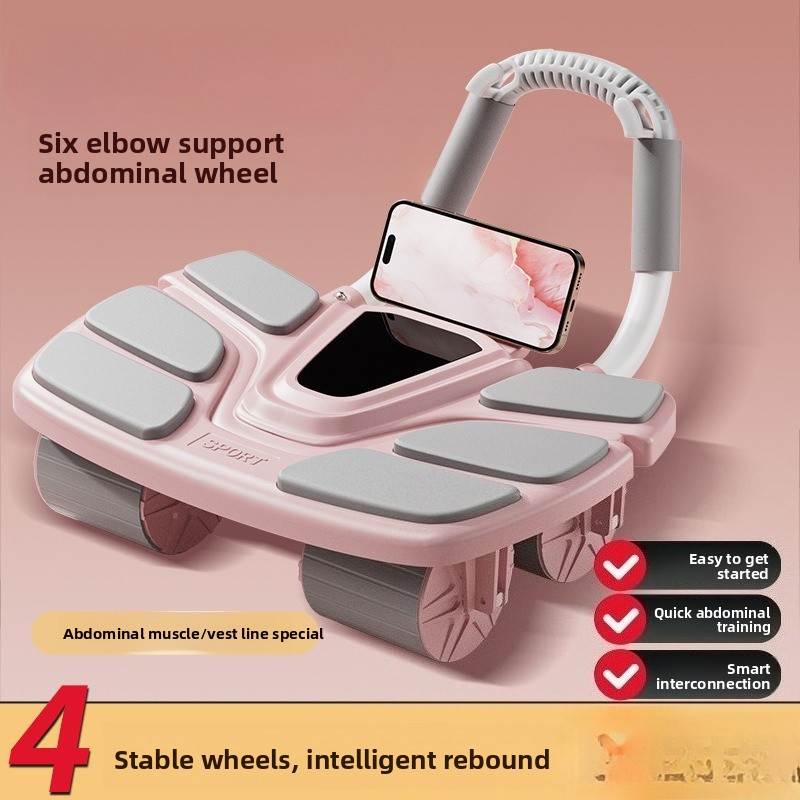 Ab Roller Wheel With Elbow Support - Rodillo Abdominal con Soporte para Codos,