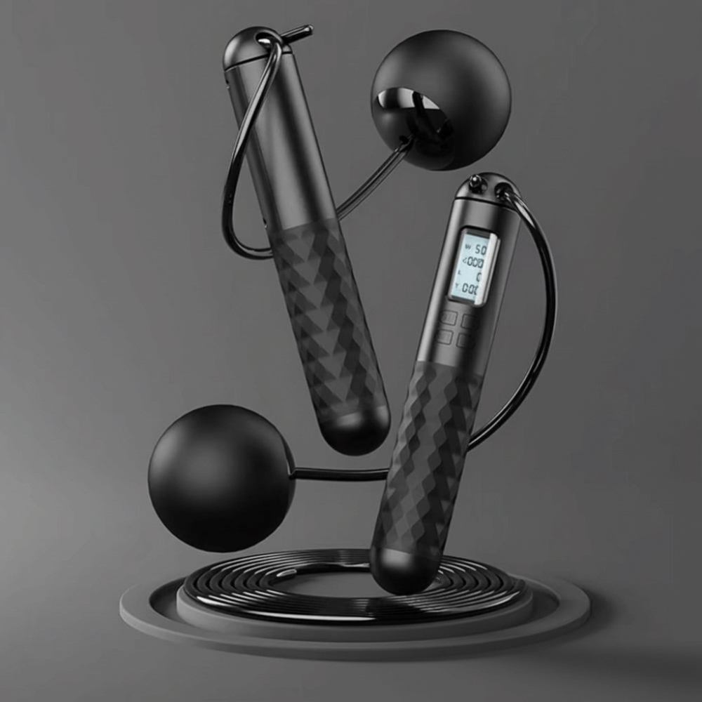 Smart Jump Rope Digital Counter - Cuerda para Saltar Inalámbrica Portátil, Antideslizante,