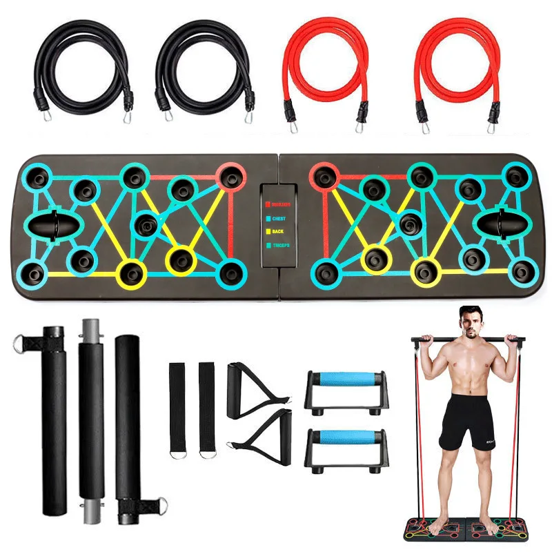 Push Up Board Foldable Multi Function - Tabla de Flexiones Plegable Multifuncional, Entrenador