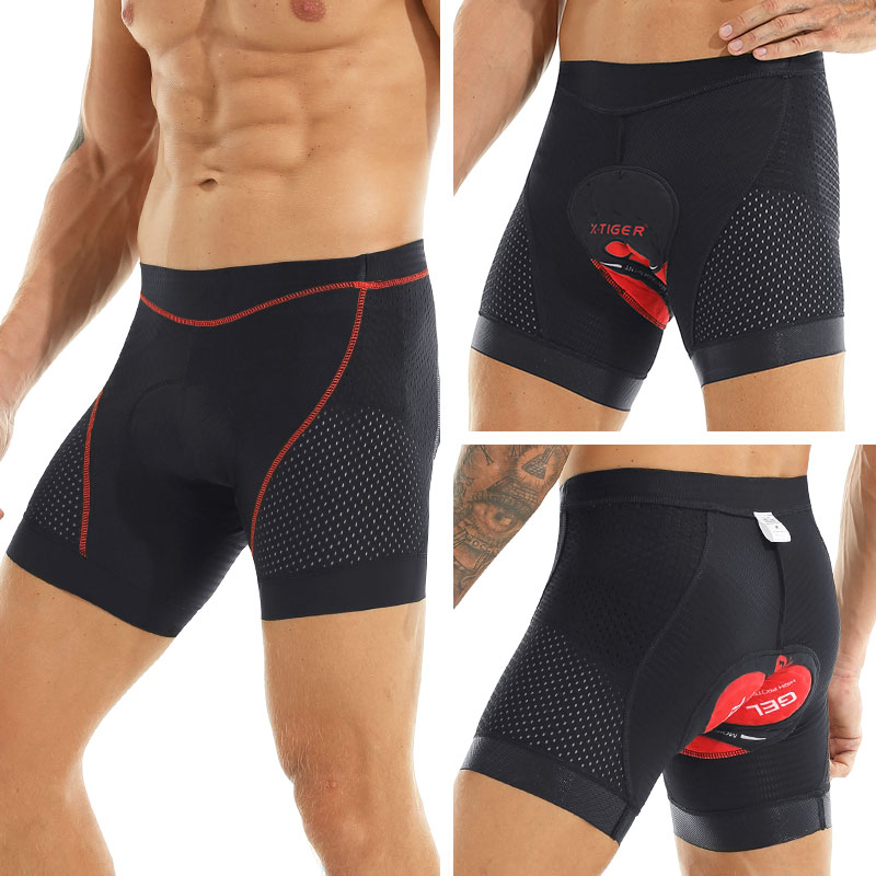 Padded Cycling Shorts 5D Gel - X-tiger ciclismo Shorts mejora 5D Gel