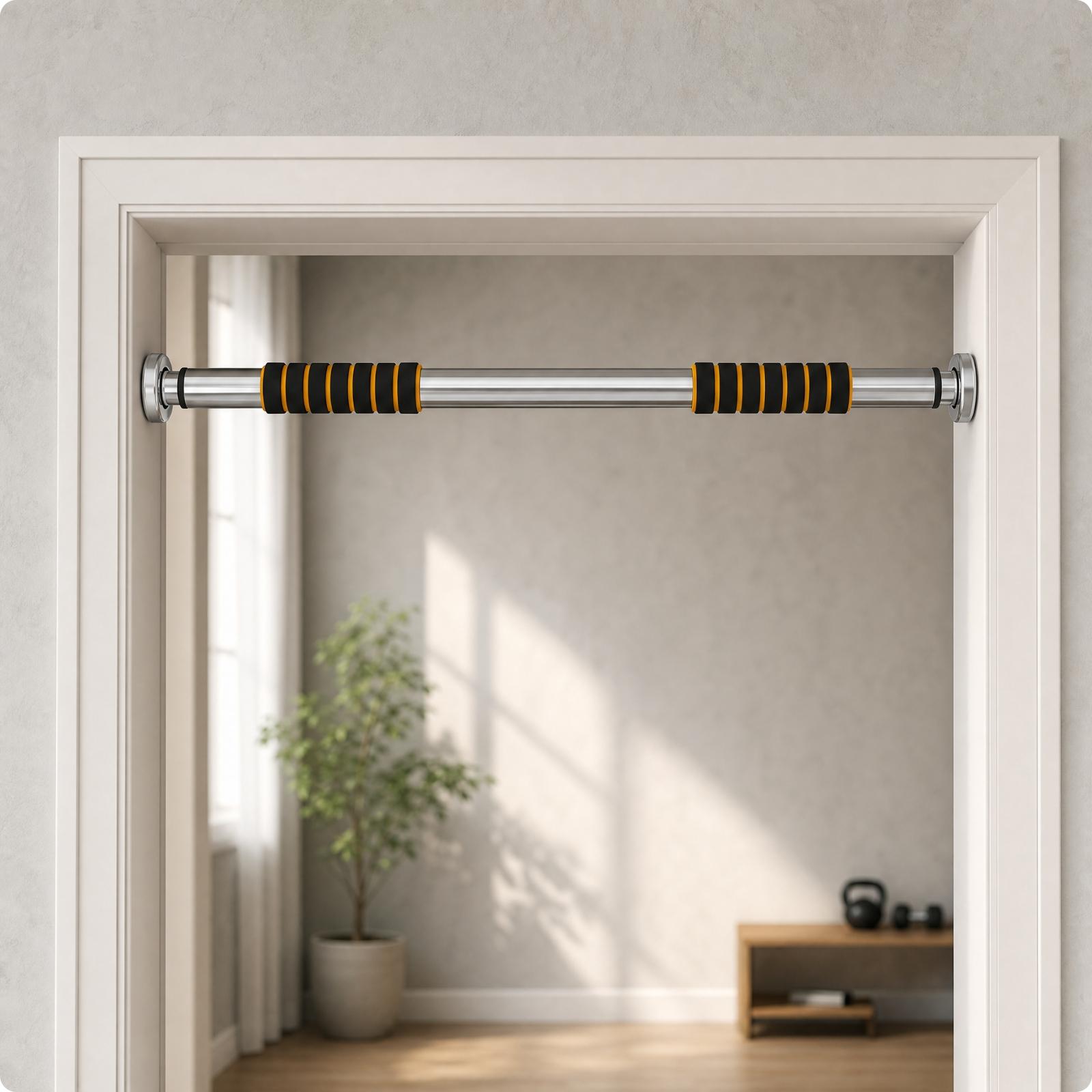 Door Pull Up Bar No Screw - Barra de dominadas portátil para marco