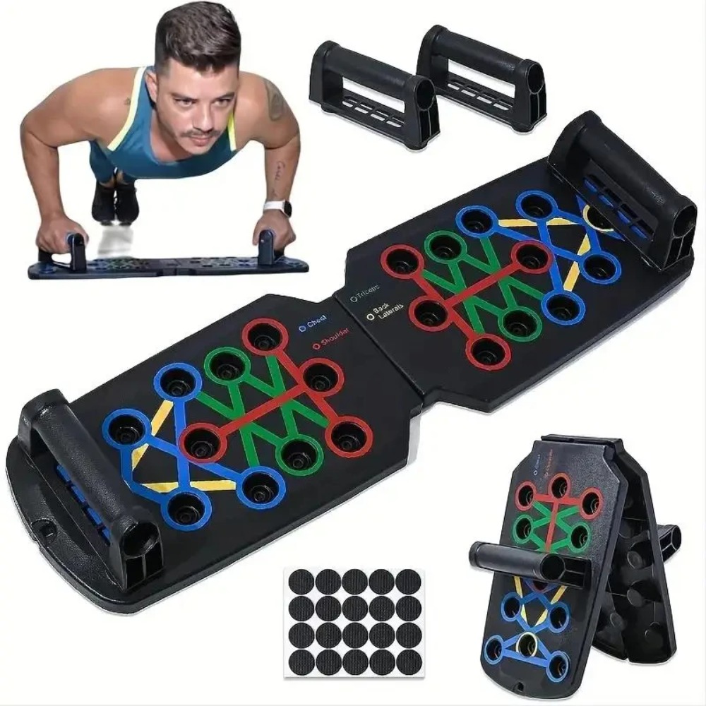 Push Up Board Foldable Multi Function - Set de tabla plegable para ejercicios