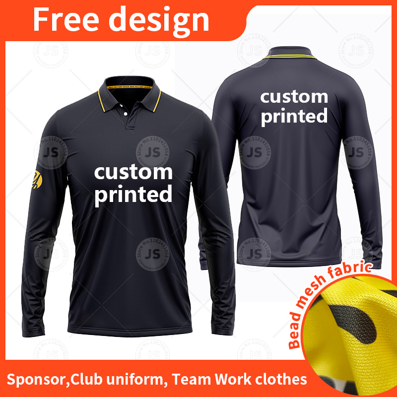 Team Sports - Camiseta Polo Personalizada de Manga Larga,