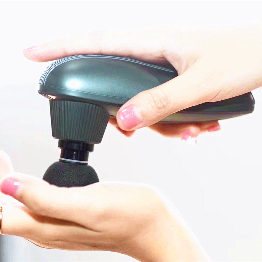 Electric Massage Gun Deep Tissue - Mini Pistola de Masaje Vibratoria Blanca
