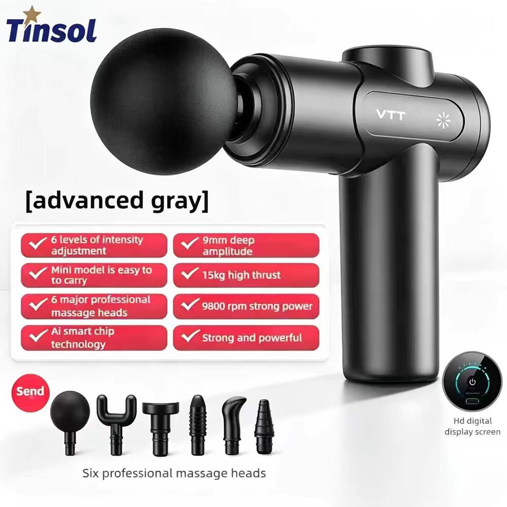 Electric Massage Gun Deep Tissue - Pistola de Masaje Fascial Eléctrica TINSOL,