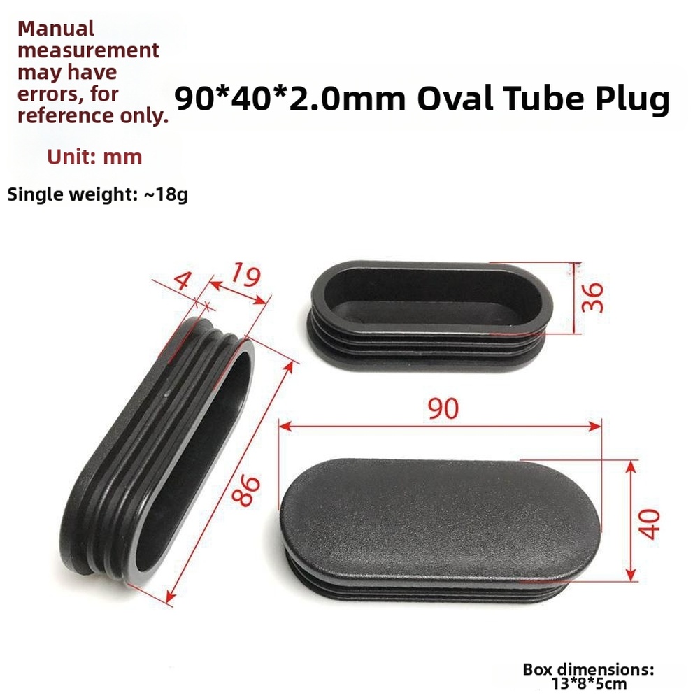 Fitness Equipment - Tapa de tubo ovalada para equipo