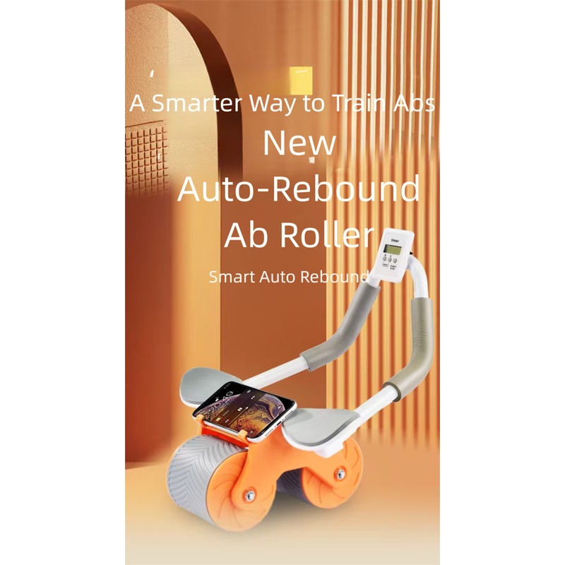 Ab Roller Wheel With Elbow Support - Rueda Abdominal con Rebote Automático y