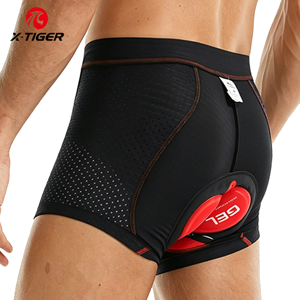 Padded Cycling Shorts 5D Gel - X-tiger-ropa interior de ciclismo profesional con
