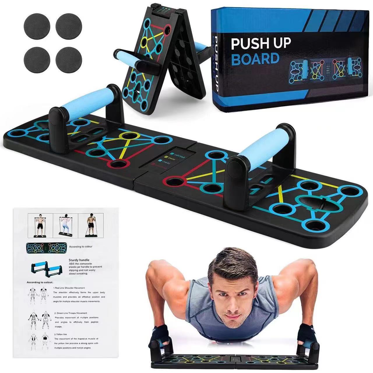 Push Up Board Foldable Multi Function - Juego de tablero de realce multifuncional