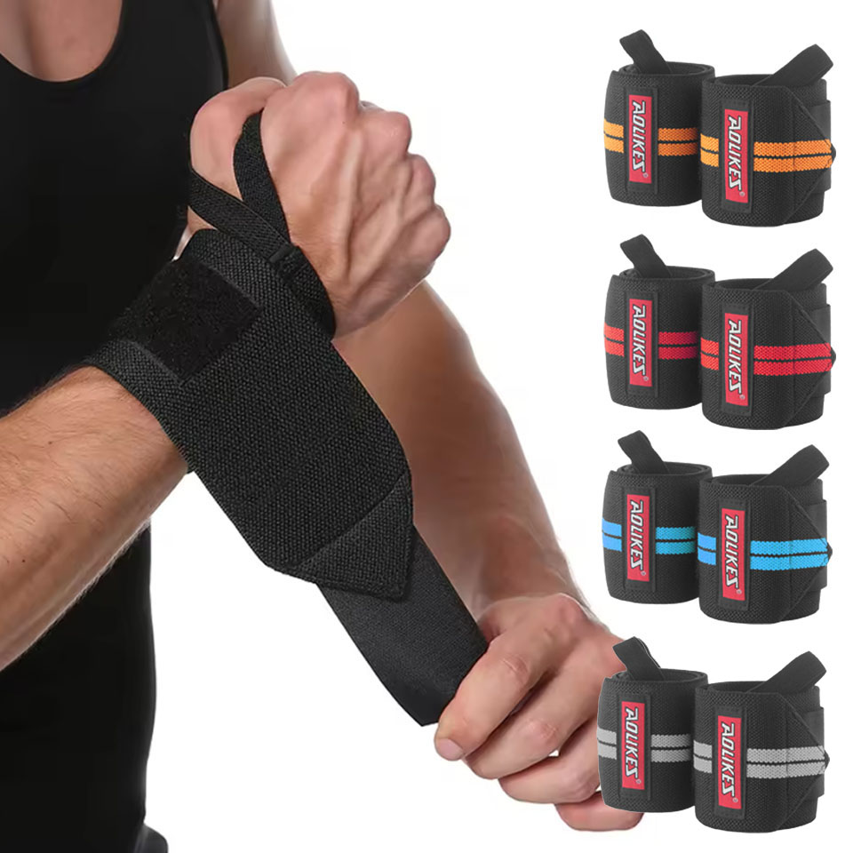 Wrist Wraps Weightlifting Support - Muñequeras Deportivas AOLIKES para Levantamiento de