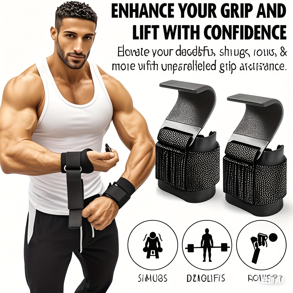 Ganchos de agarre para levanta - Wrist Wraps Weightlifting Support reseña y precio