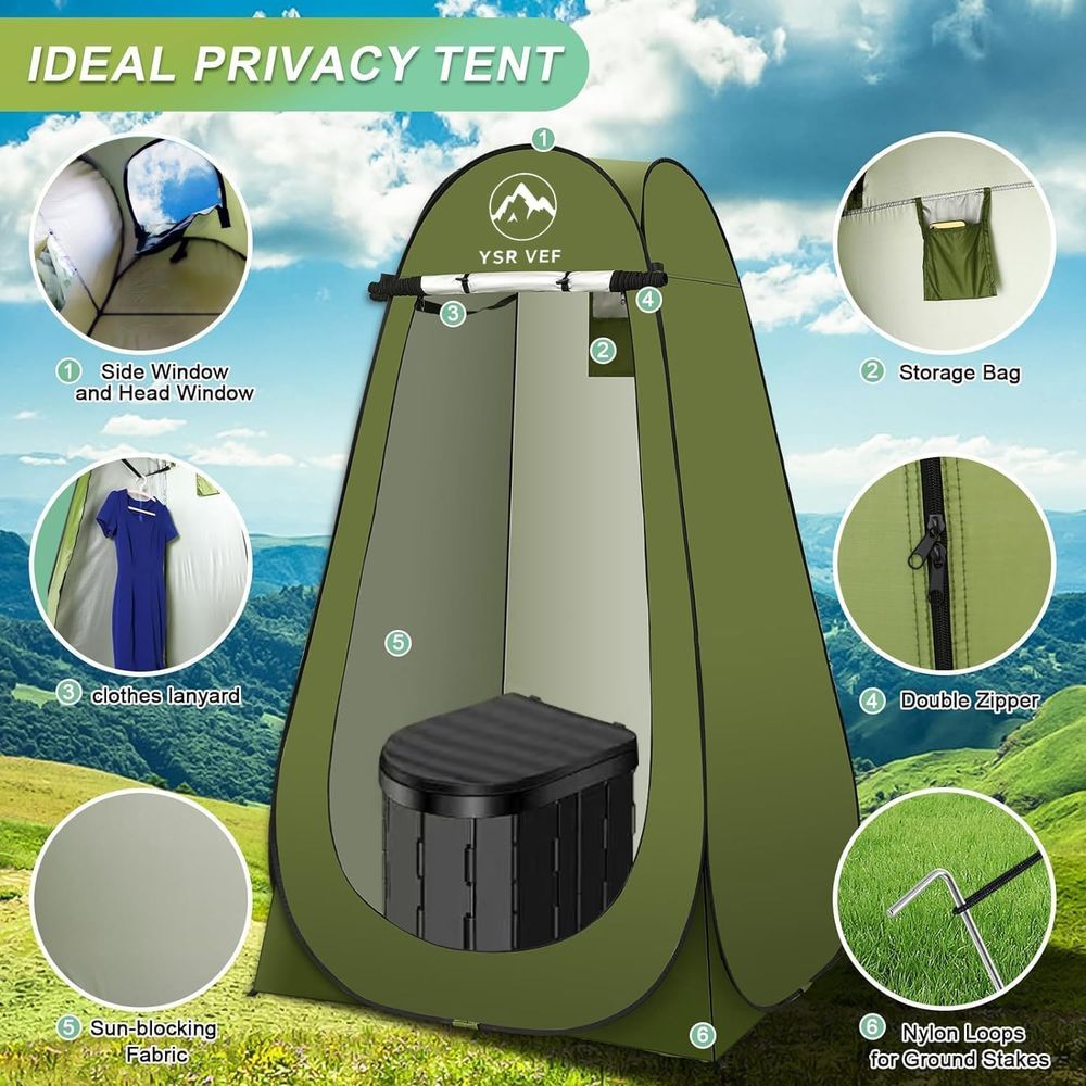 Kit de Inodoro Portátil, Inodo - Camping reseña y precio