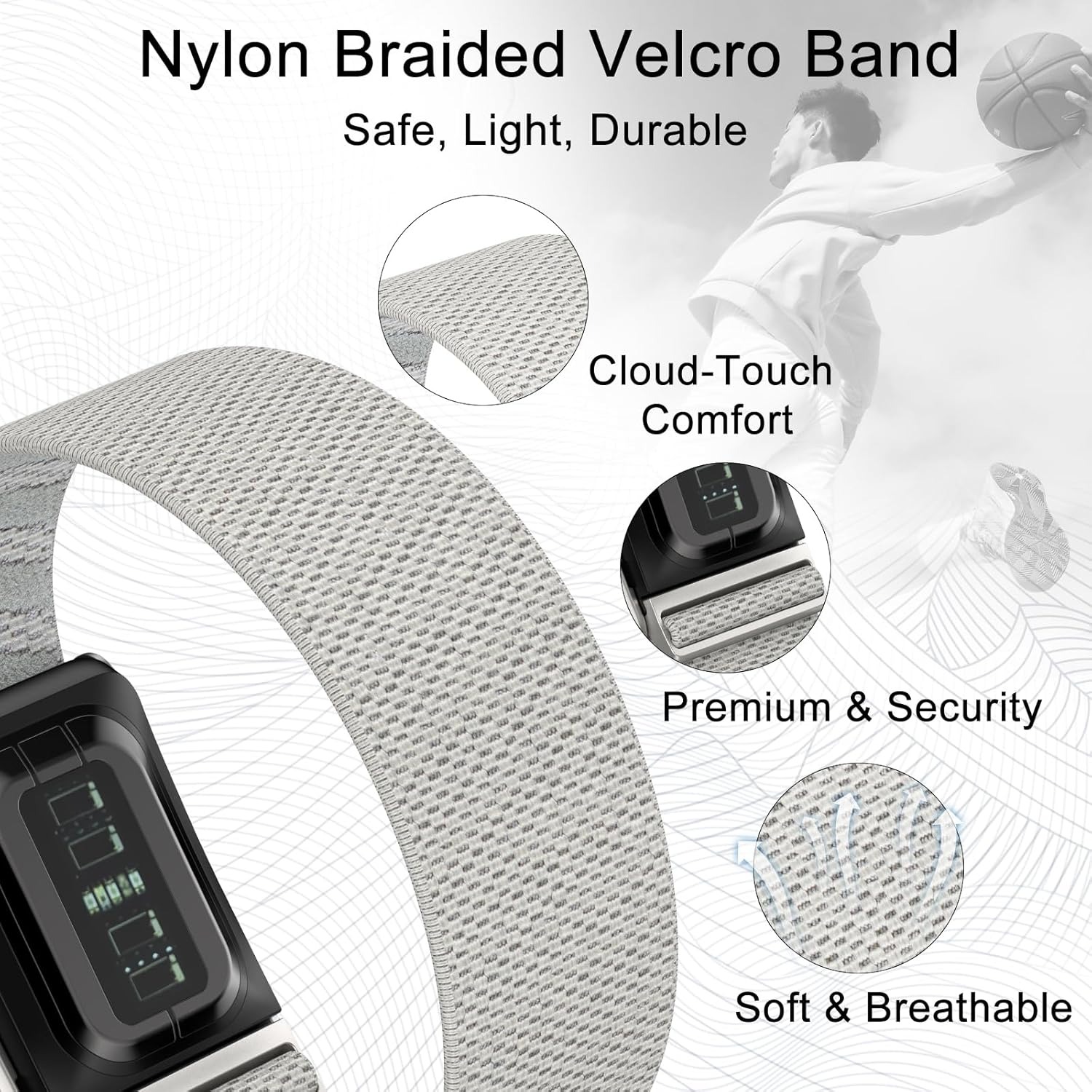 Banda elástica de nailon para  - Resistance Bands Set With Handles reseña y precio