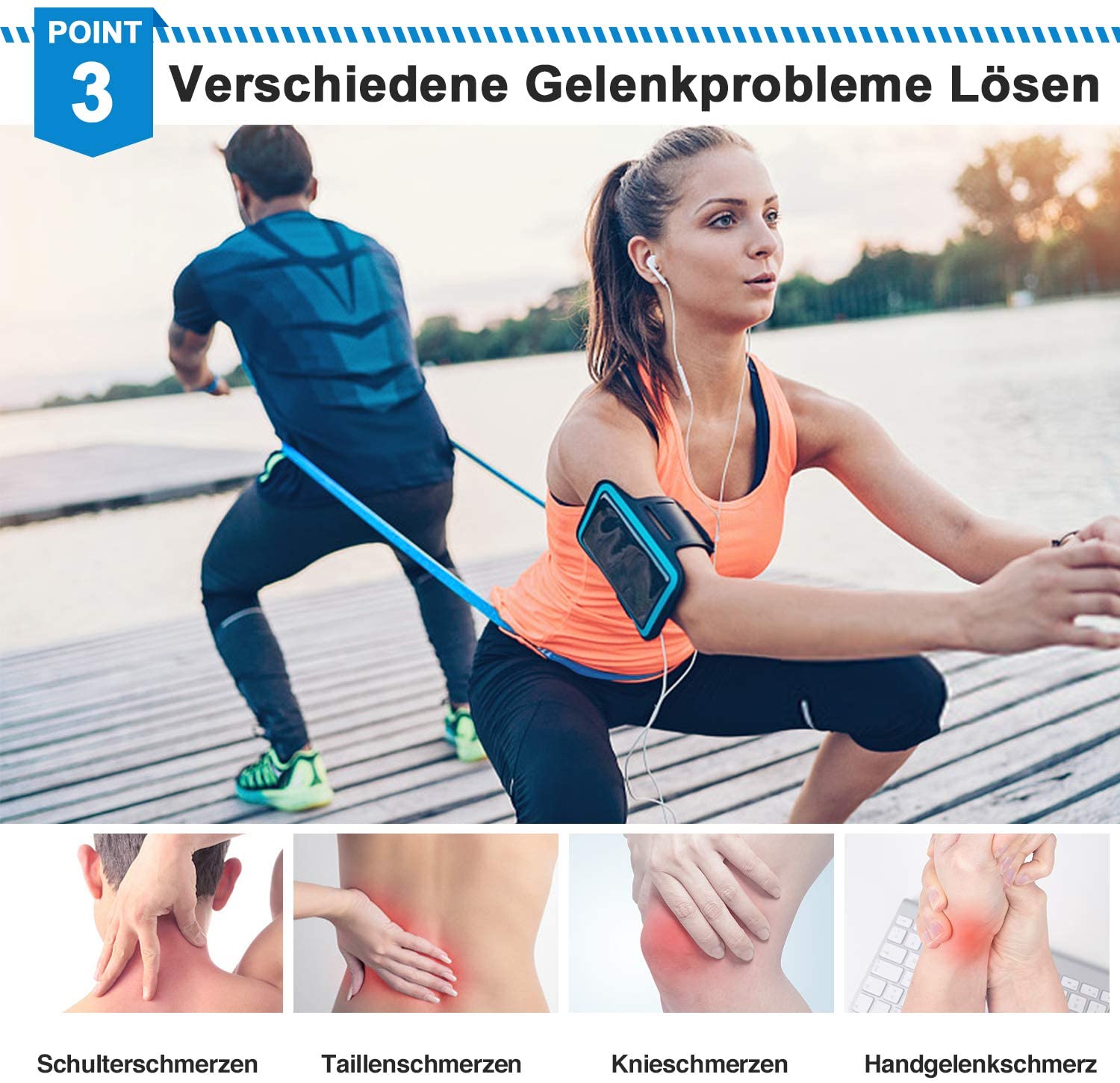 Bandas Elasticas Fitness, 3 Pi - Pilates Bar Kit With Resistance Bands reseña y precio