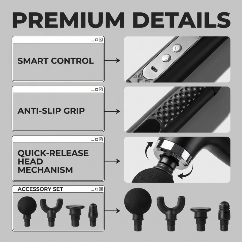 Pistola de Masaje Muscular Elé - Electric Massage Gun Deep Tissue reseña y precio