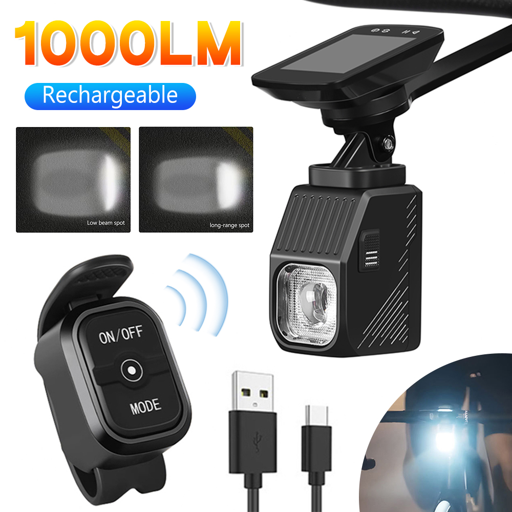 Faro de bicicleta de carretera - Rechargeable Bicycle Headlight 1000 Lumen reseña y precio
