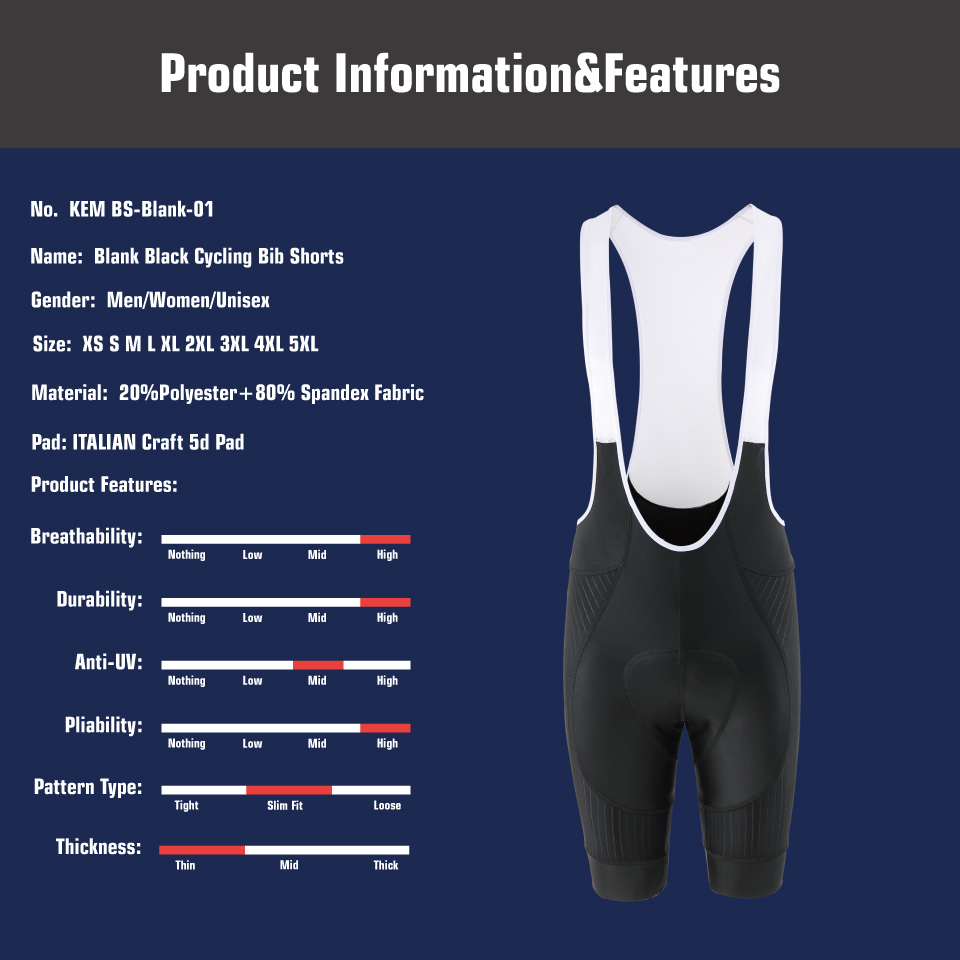 KEMALOCE-maillot de ciclismo r - Padded Cycling Shorts 5D Gel reseña y precio