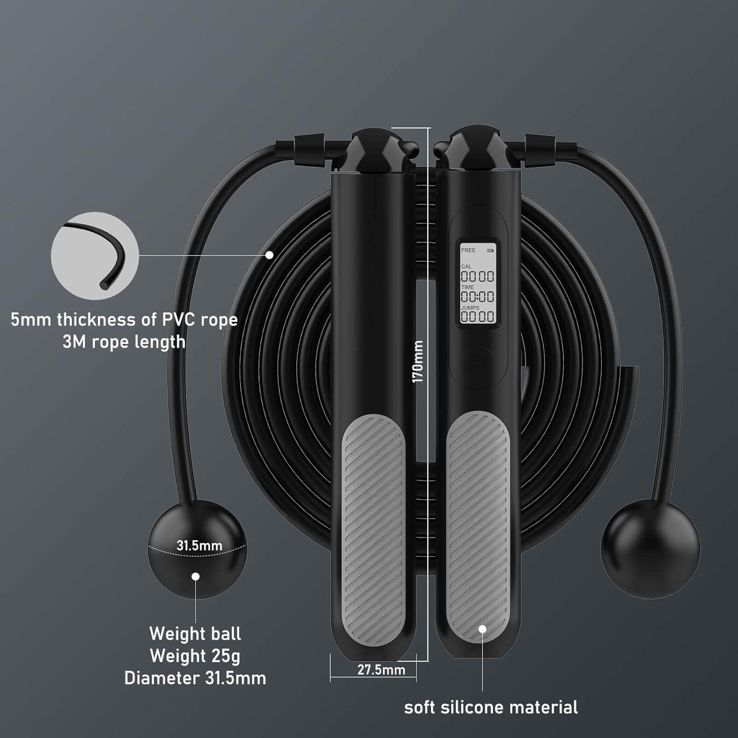 Cuerda de Saltar Digital Intel - Smart Jump Rope Digital Counter reseña y precio