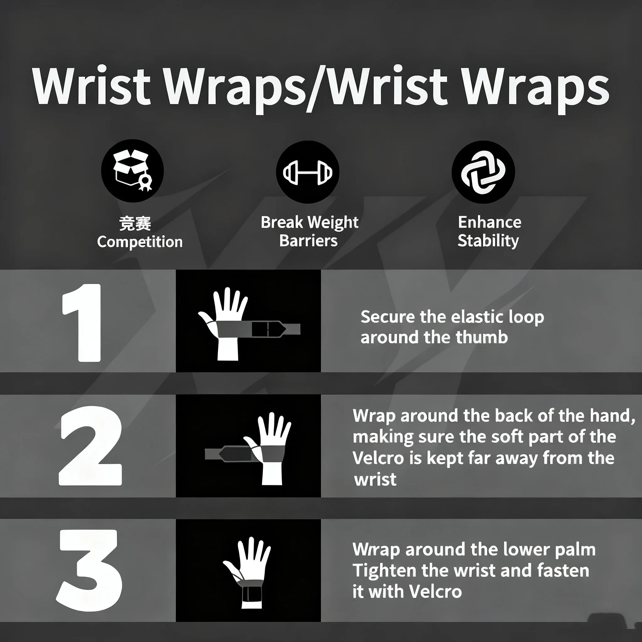 1 Par de Muñequeras Deportivas - Wrist Wraps Weightlifting Support reseña y precio