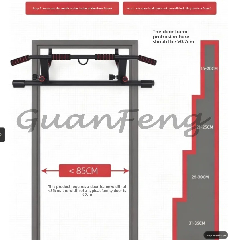 Barra de dominadas y flexiones - Door Pull Up Bar No Screw reseña y precio
