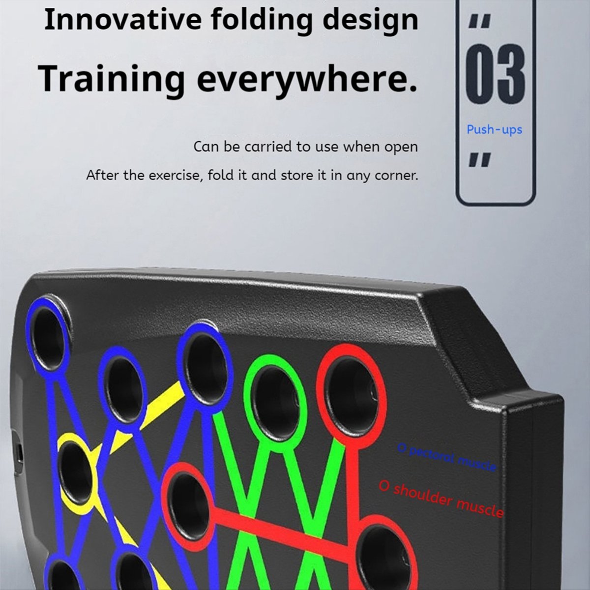 Tabla de Flexiones Plegable Po - Push Up Board Foldable Multi Function reseña y precio