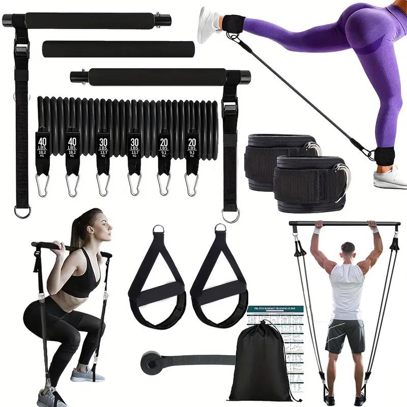Kit de barra de Pilates multif - Pilates Bar Kit With Resistance Bands reseña y precio