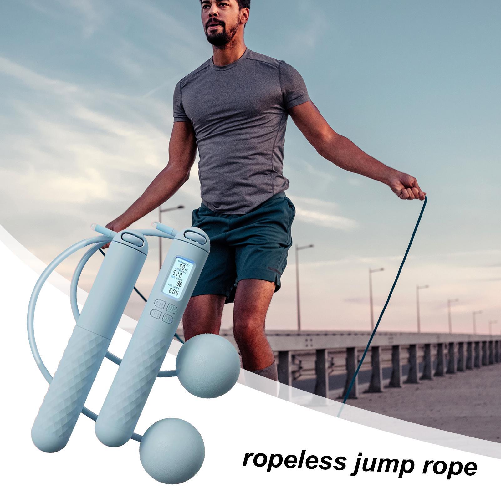 Cuerda para saltar sin cuerda  - Smart Jump Rope Digital Counter reseña y precio