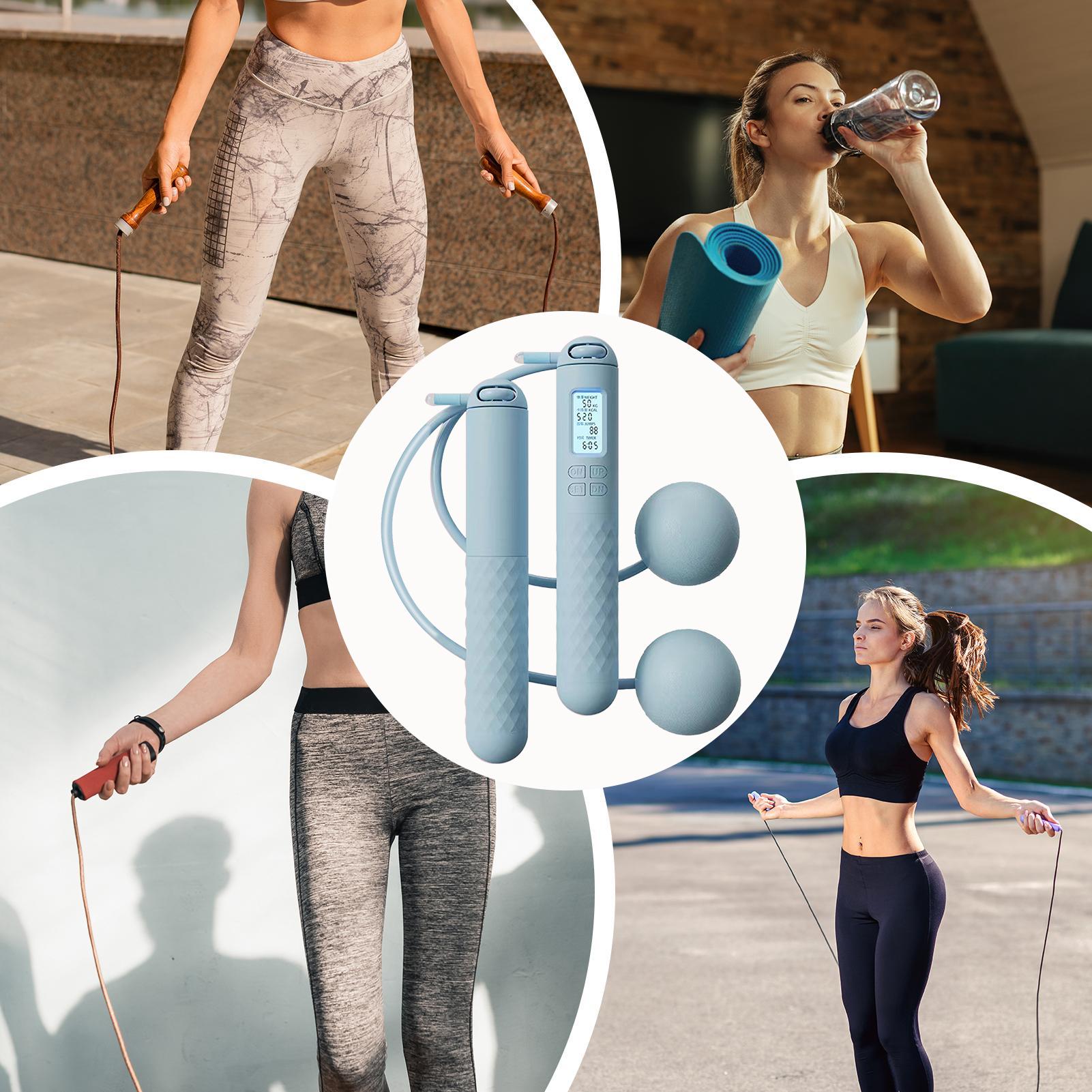 Cuerda para saltar sin cuerda  - Smart Jump Rope Digital Counter reseña y precio
