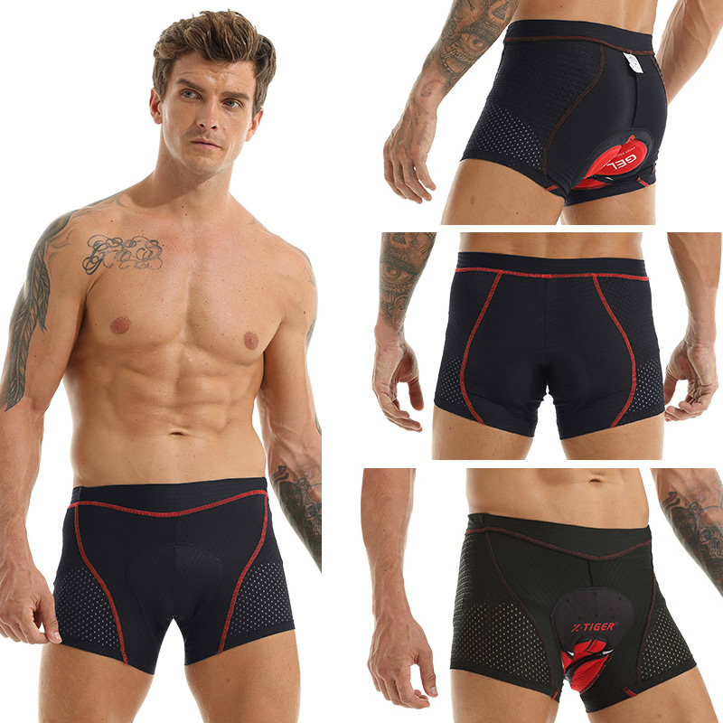 X-tiger-ropa interior de cicli - Padded Cycling Shorts 5D Gel reseña y precio