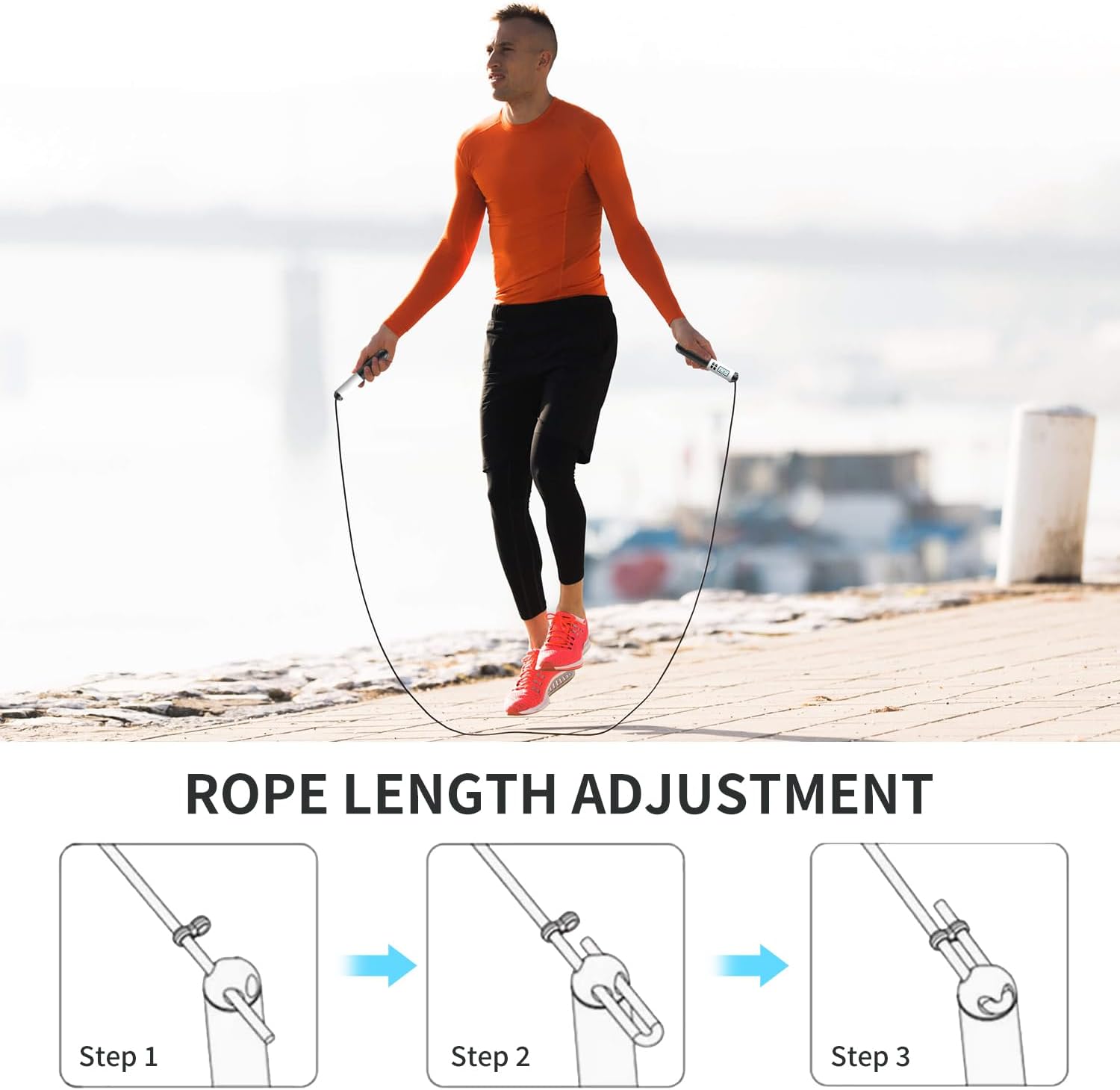 Cuerda para saltar inalámbrica - Smart Jump Rope Digital Counter reseña y precio
