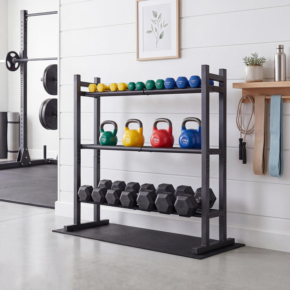 Estante para mancuernas de 3 n - Fitness Equipment reseña y precio