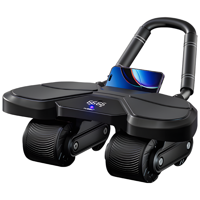 Rodillo de rueda Ab negro con  - Ab Roller Wheel With Elbow Support reseña y precio