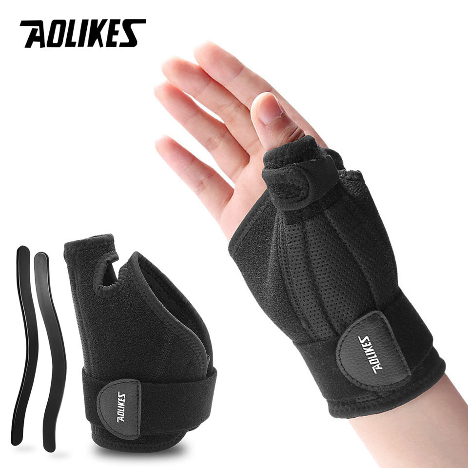 AOLIKES-muñequera de apoyo par - Wrist Wraps Weightlifting Support reseña y precio