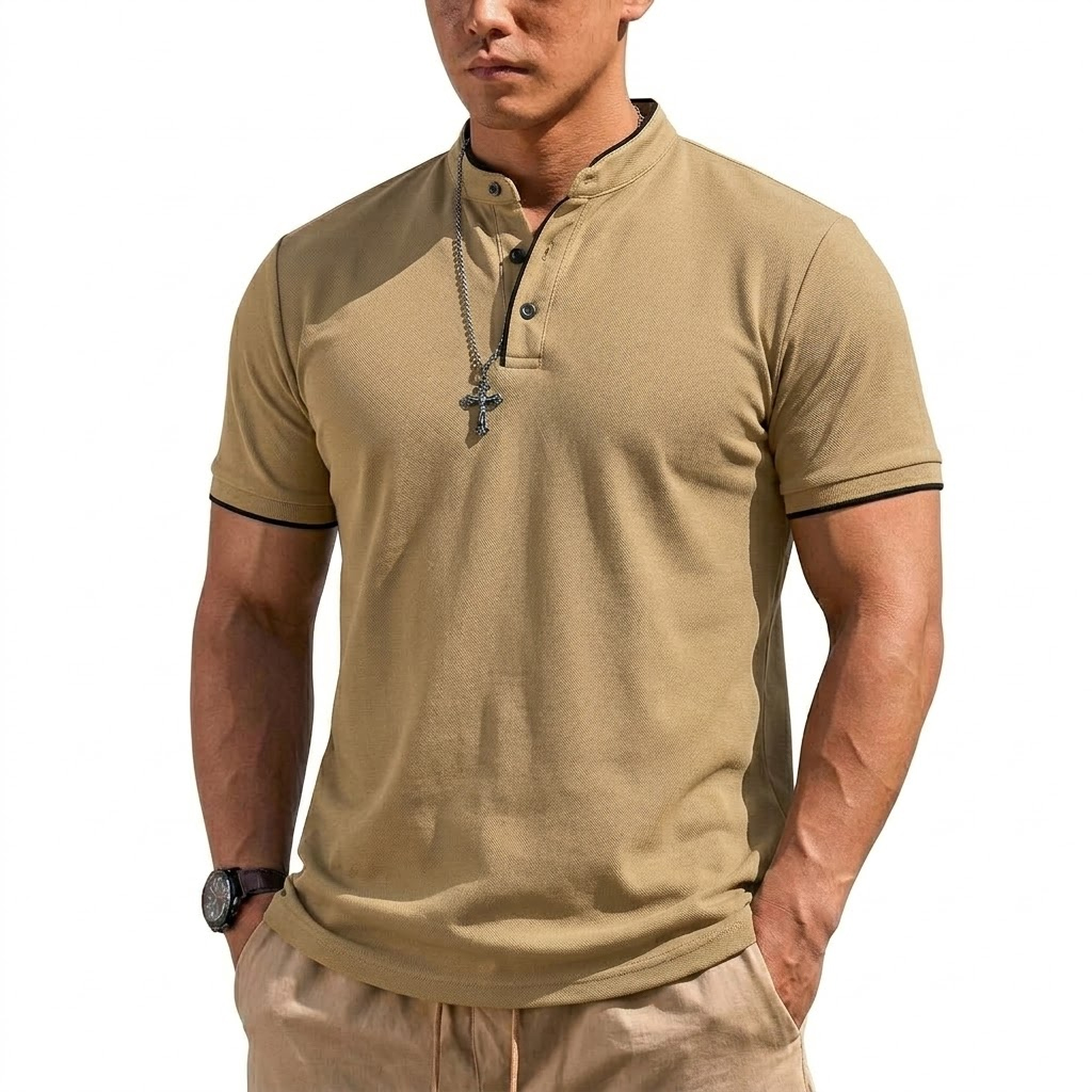 Camiseta Henley de Manga Corta - Hiking reseña y precio