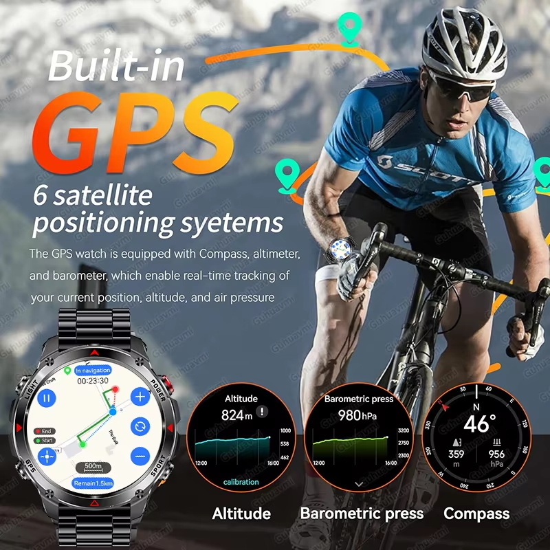Reloj inteligente militar con  - Resistance Bands Set With Handles reseña y precio