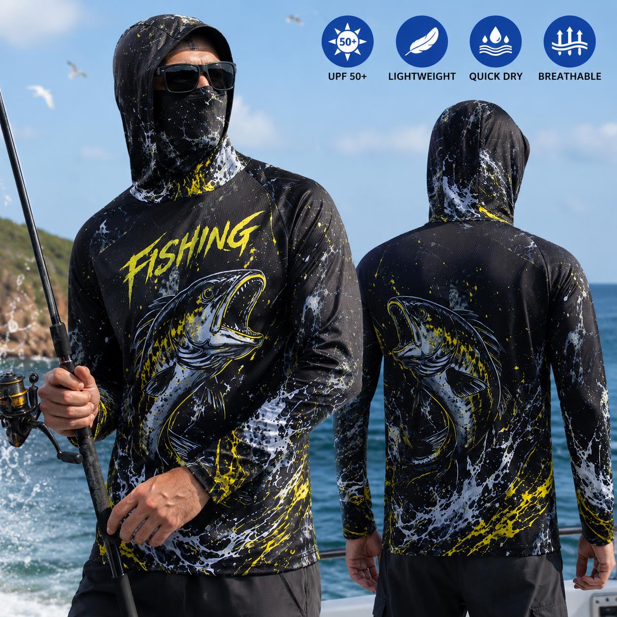 Sudadera de Pesca para Hombre  - Fishing reseña y precio
