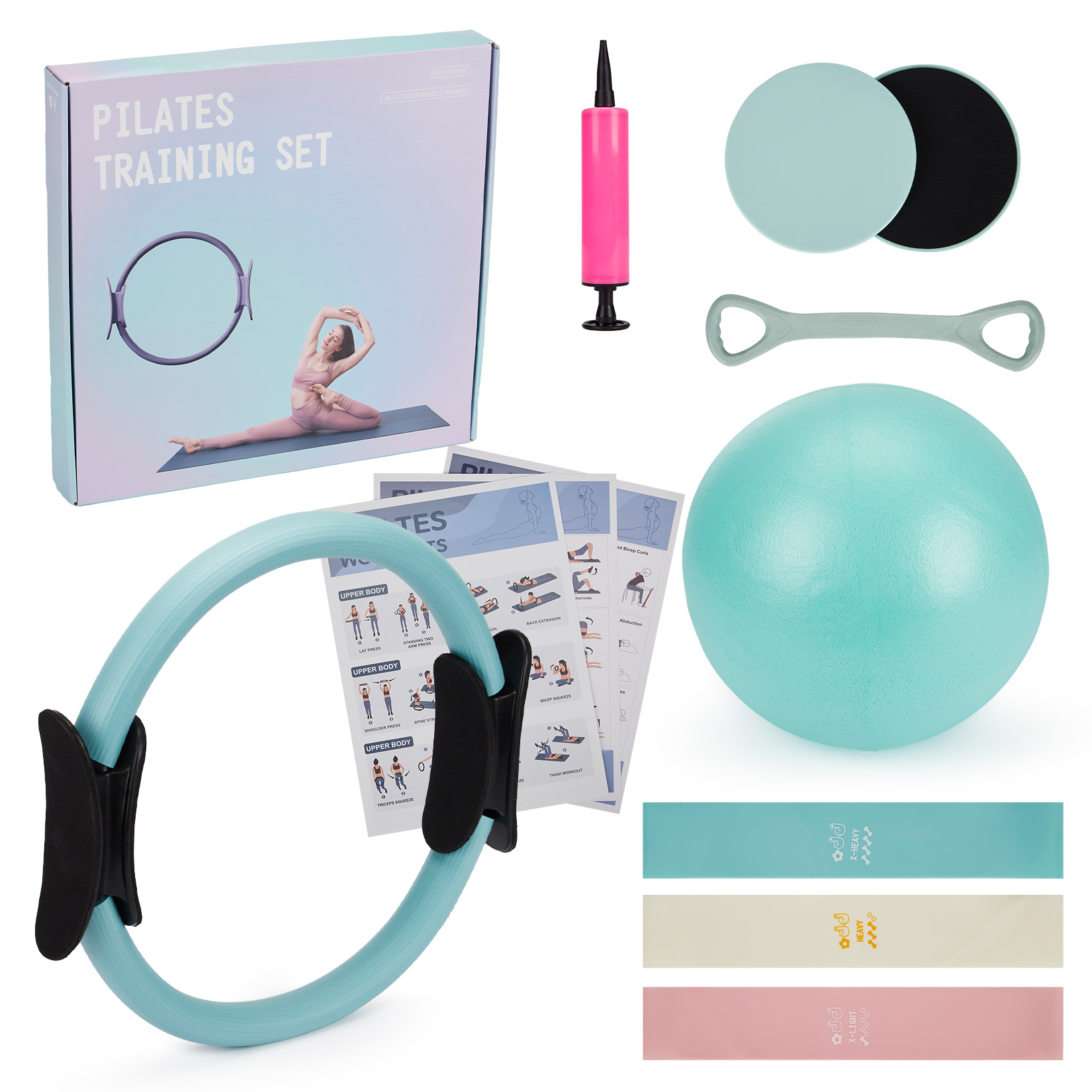 Set de Entrenamiento de Pilate - Pilates Bar Kit With Resistance Bands reseña y precio
