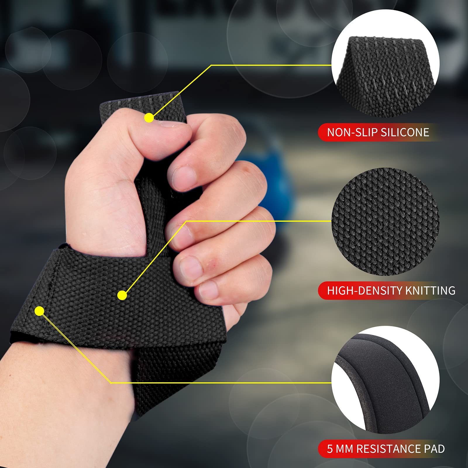 2 Piezas de Correas de Levanta - Wrist Wraps Weightlifting Support reseña y precio