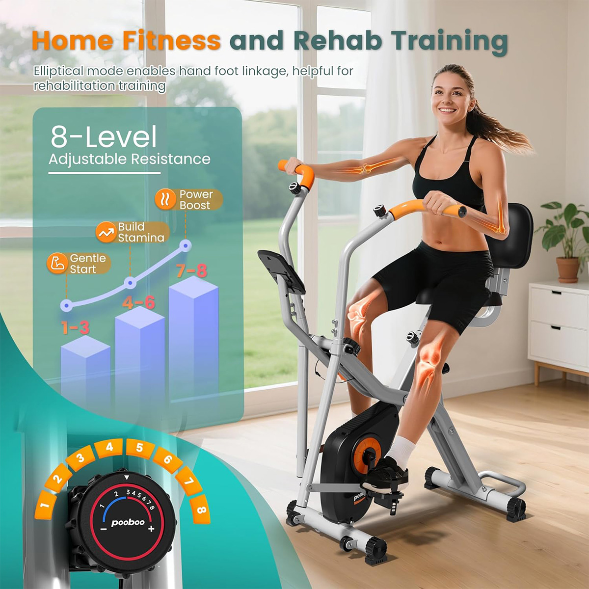 Bicicleta de Ejercicio Plegabl - Exercise Bike Magnetic Resistance reseña y precio