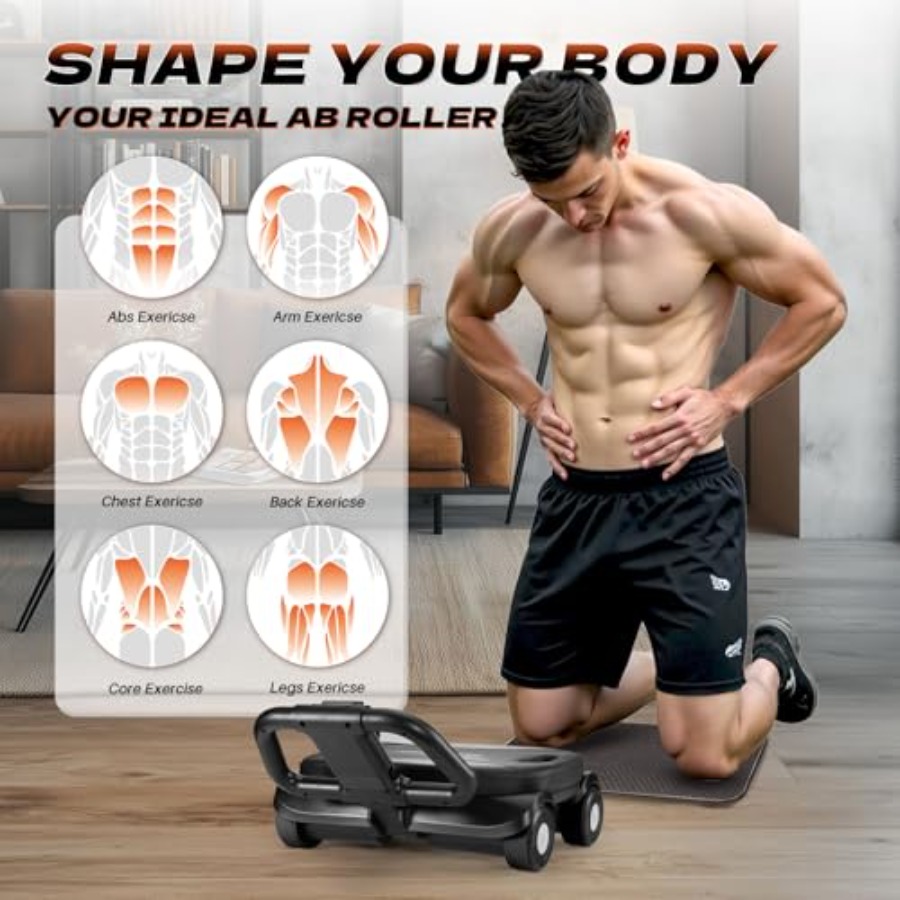 Rueda Ab Roller para entrenami - Ab Roller Wheel With Elbow Support reseña y precio