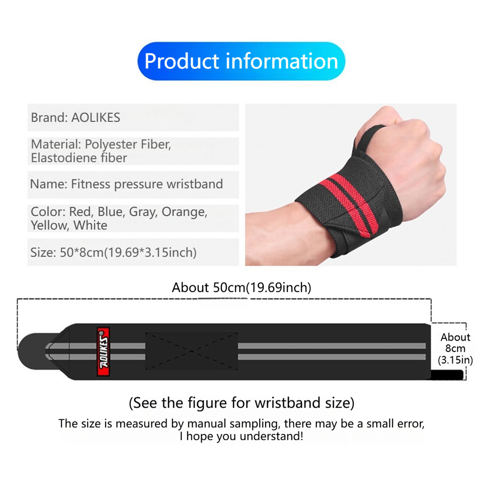 Muñequeras Deportivas AOLIKES  - Wrist Wraps Weightlifting Support reseña y precio